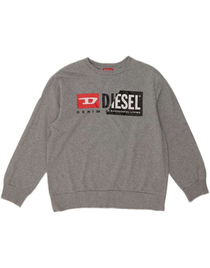 Womens Graphic Sweatshirt Jumper UK 16 Large Vintage Diesel and Second-Hand Diesel from Messina Hembry 