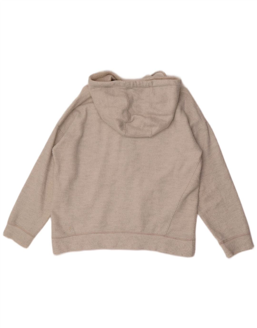 Fat Face Suéter con capucha y cremallera extragrande para mujer UK 40 Algodón gris medio