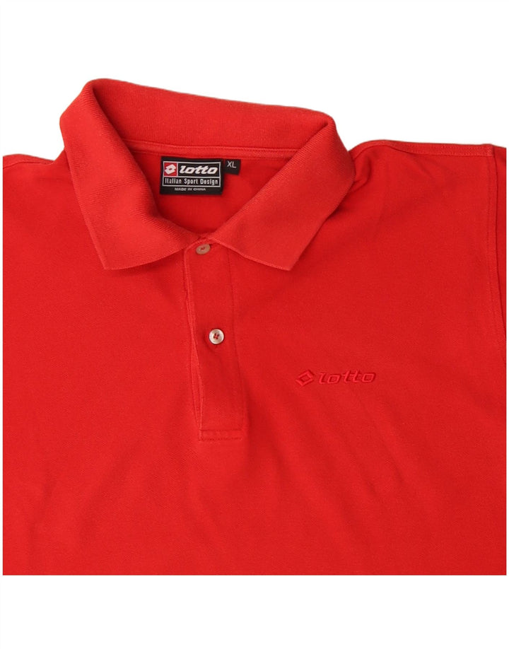 LOTTO Polo Hombre XL Algodón Rojo