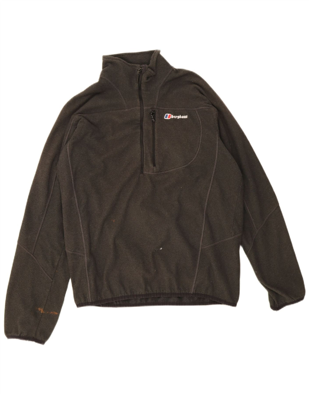 Berghaus Hombre Jersey De Forro Polar Con Cremallera Y Cuello Grande Poliéster Moteado Verde