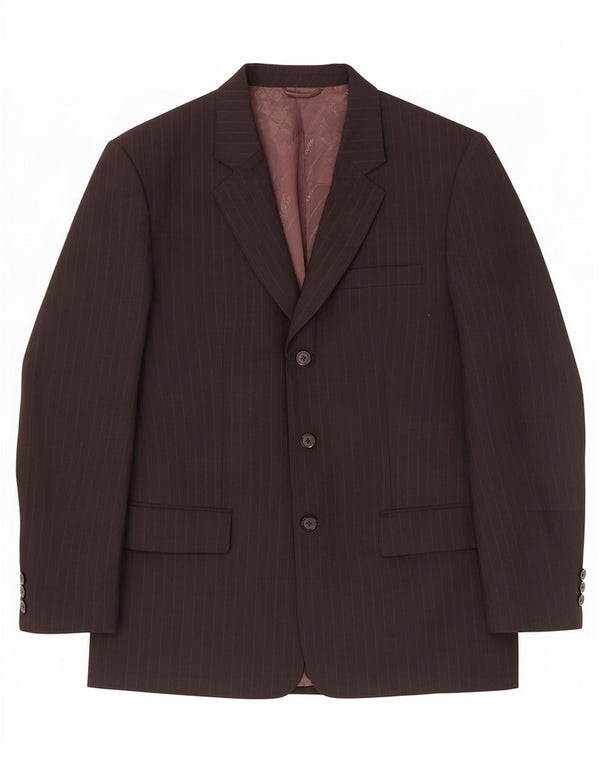 Giorgio Armani Chaqueta tipo blazer de 3 botones para hombre UK 38 Mediana negra a rayas
