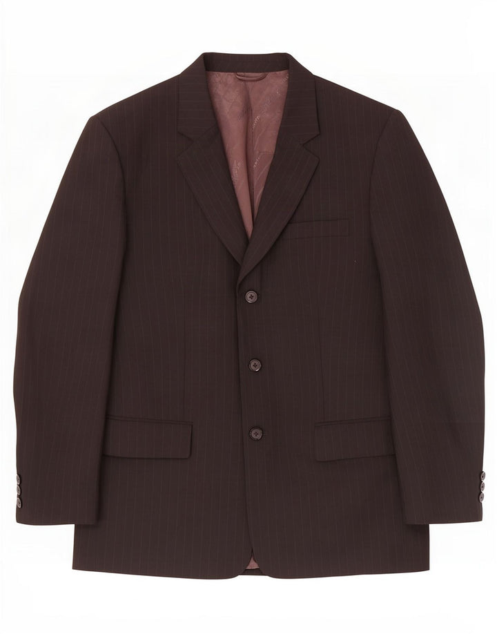 Giorgio Armani Chaqueta tipo blazer de 3 botones para hombre UK 38 Mediana negra a rayas