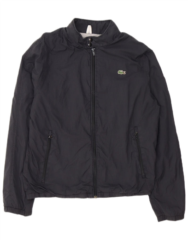 LACOSTE Chaqueta bomber para hombre Talla 5 Grande Poliamida negra