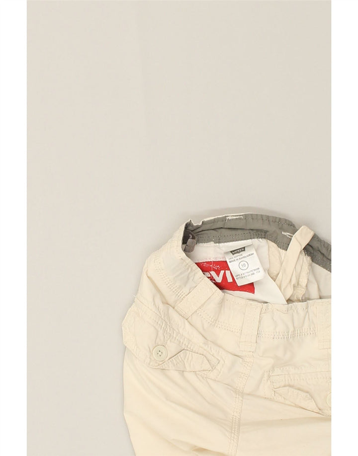 LEVI'S Girls Cargo Shorts 9-10 Years W26  Beige Cotton | Vintage Levi's | Thrift | Second-Hand Levi's | Used Clothing | Messina Hembry 