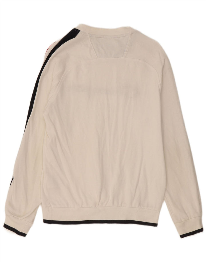 Champion Sudadera Estampada Con Estampado De Algodón Blanco Color Block Pequeño Hombre