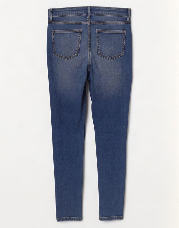 Marks & Spencer Jeans Jegging para Mujer UK 12 Medium W30 L30 Algodón Azul