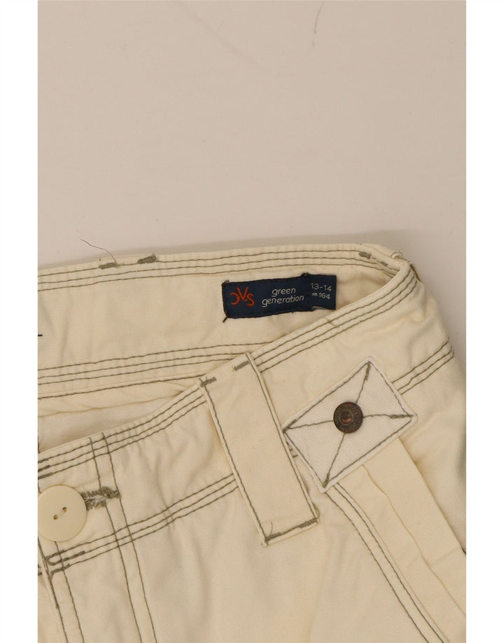 OVS Boys Cargo Shorts 13-14 Years W30 Beige Cotton Vintage OVS and Second-Hand OVS from Messina Hembry 