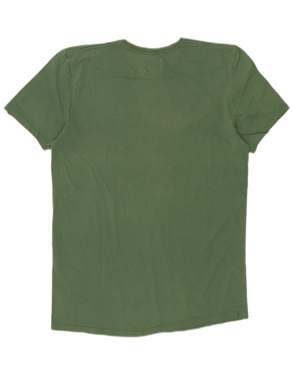 Levi's Hombre Camiseta Top Small Verde Algodón