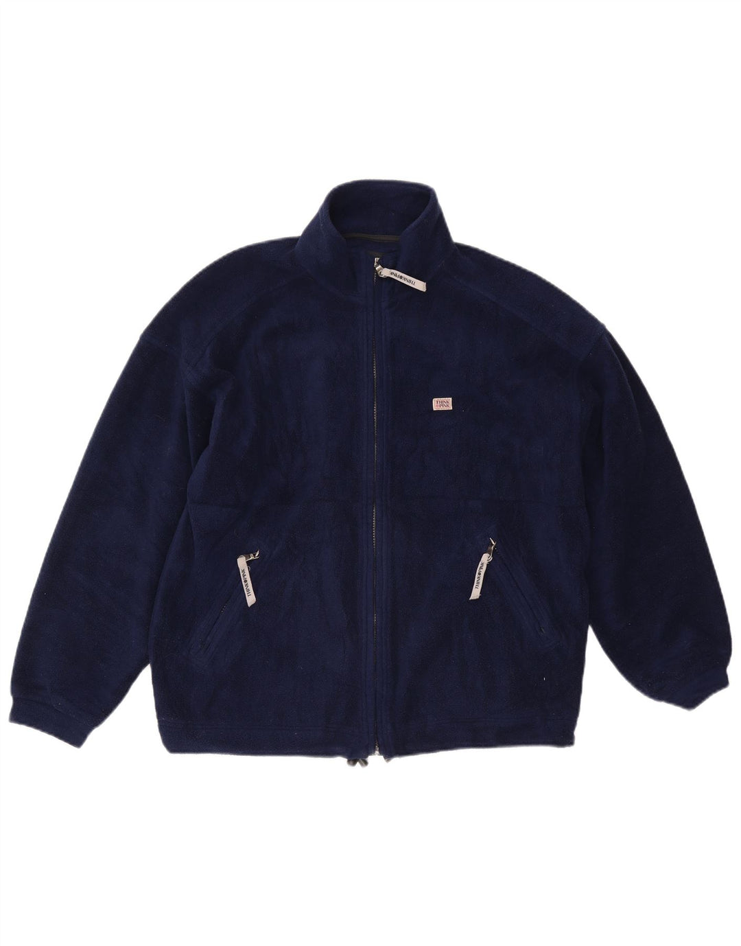 Think Pink Chaqueta polar para hombre UK 40 Large Azul marino