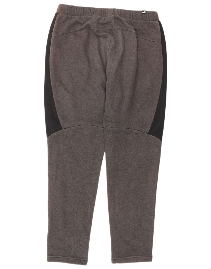 Pantalones De Chándal Puma Gris Medio De Algodón Color Block