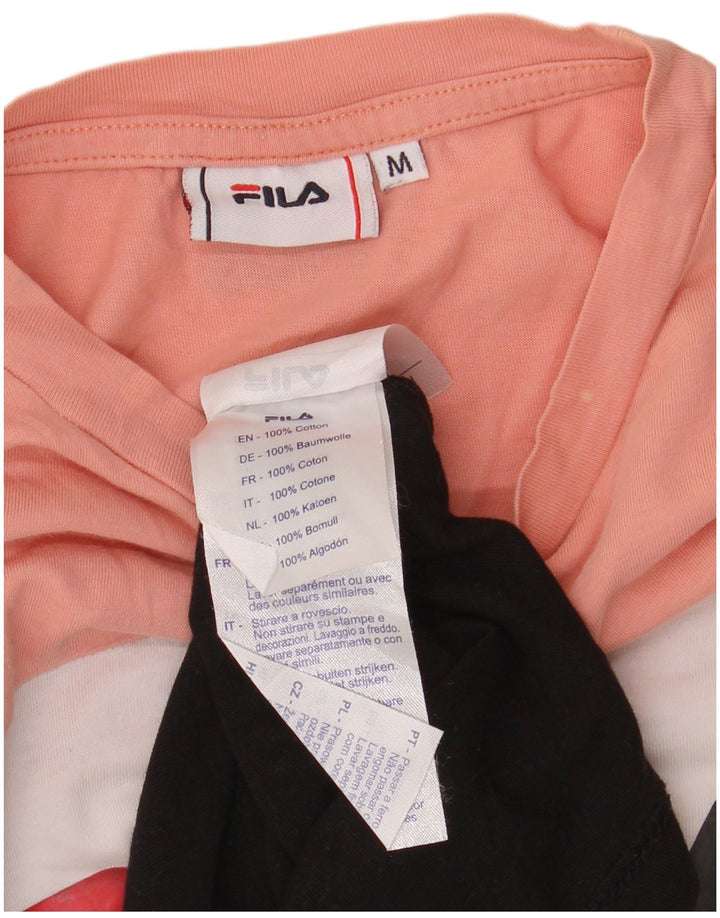 Fila Camiseta corta gráfica para mujer UK 44 Medium Multicolor Colorblock