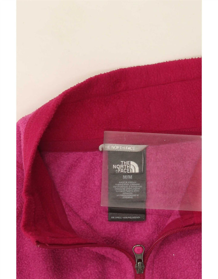 The North Face Jersey de forro polar con cuello y cremallera para mujer UK 12 Poliéster rosa medio