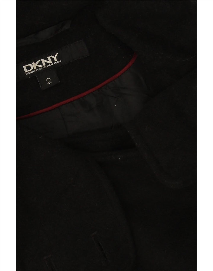 Dkny Abrigo extragrande para mujer US 2 XS Lana negra