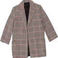 ZARA Womens Open Blazer Jacket UK 6 XS Grey Houndstooth Vintage Zara and Second-Hand Zara from Messina Hembry 
