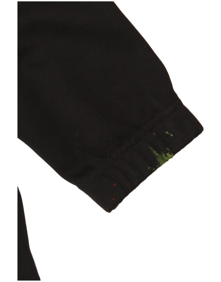 ADIDAS Mens Climalite Chándal Top Chaqueta Mediano Negro Poliéster