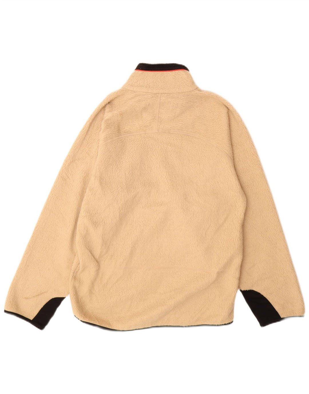 Fila Mens Italia Fleece Jacket UK 36 Small Beige Colorblock Poliéster