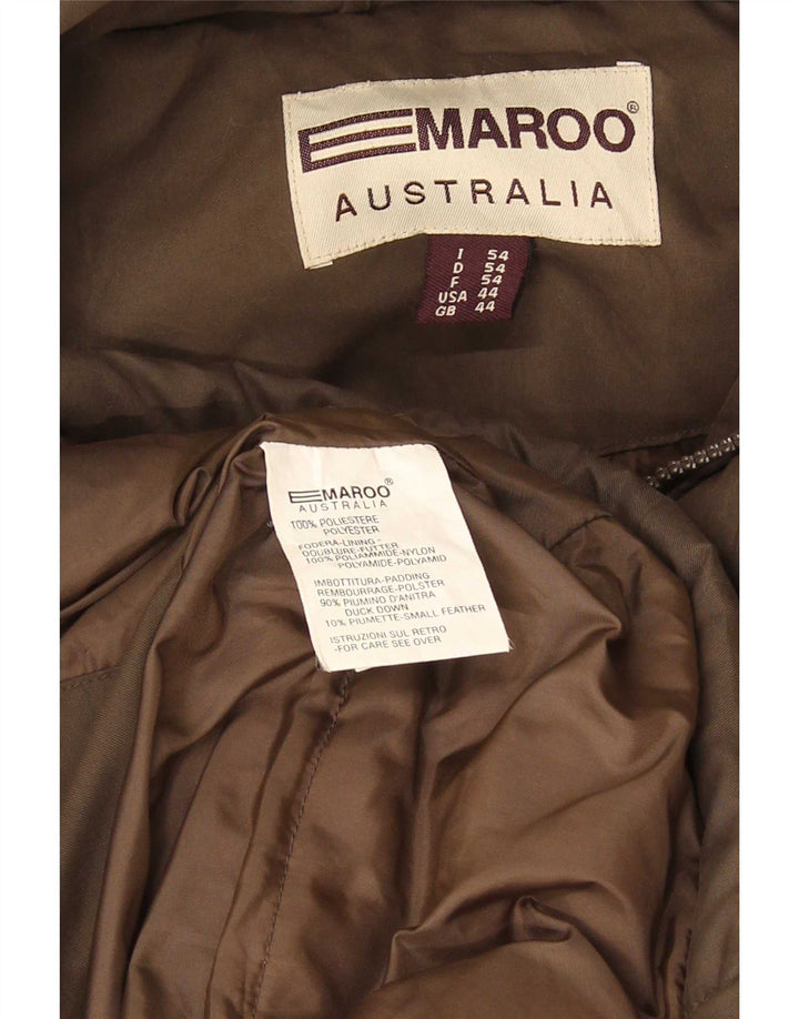 Emaroo Australia Chaqueta acolchada con capucha para hombre UK 44 2XL Marrón Poliéster