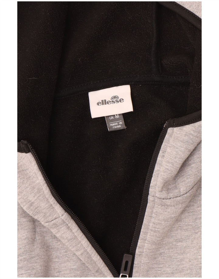 Ellesse Hombre Sudadera Con Capucha Y Cremallera Gris Medio