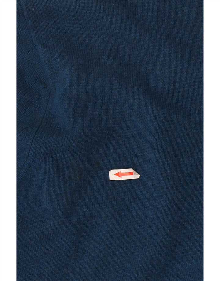 Marks & Spencer - Jersey con cuello en V para hombre, talla 3XL, lana azul