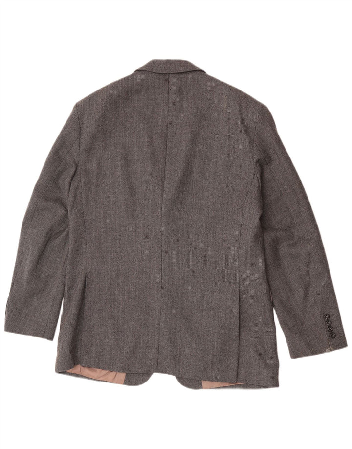 Marks & Spencer Chaqueta tipo blazer de 2 botones para hombre UK 40 Gris medio Lana nueva
