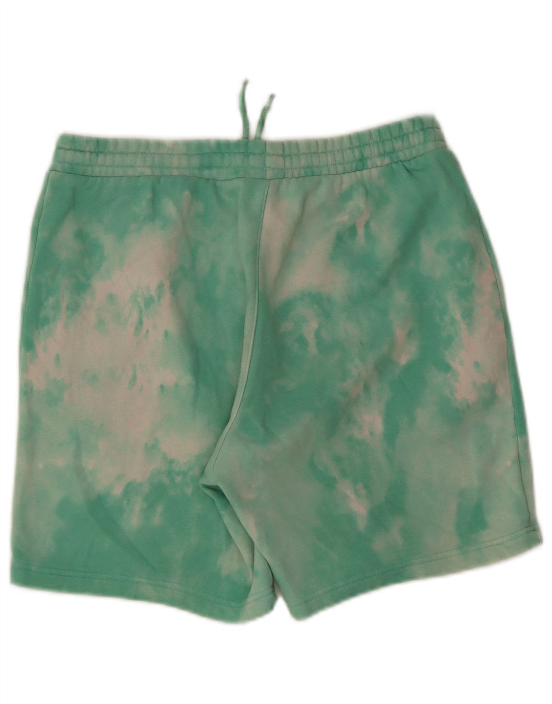 Pantalones cortos deportivos Adidas para hombre de algodón teñido anudado verde medio