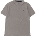 LEE Polo de corte regular para hombre de algodón gris grande