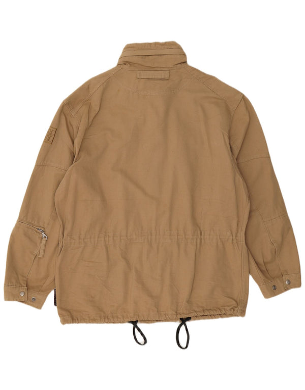 Think Pink Chaqueta utilitaria con capucha para hombre IT 52 XL Algodón beige
