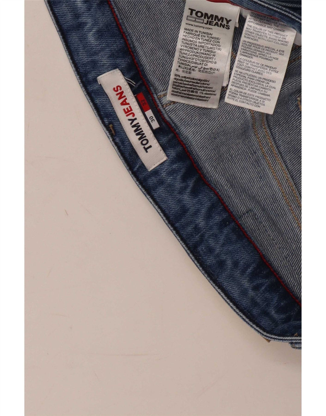 Tommy Hilfiger Vaqueros Slim para Hombre W30 L32 Algodón Azul