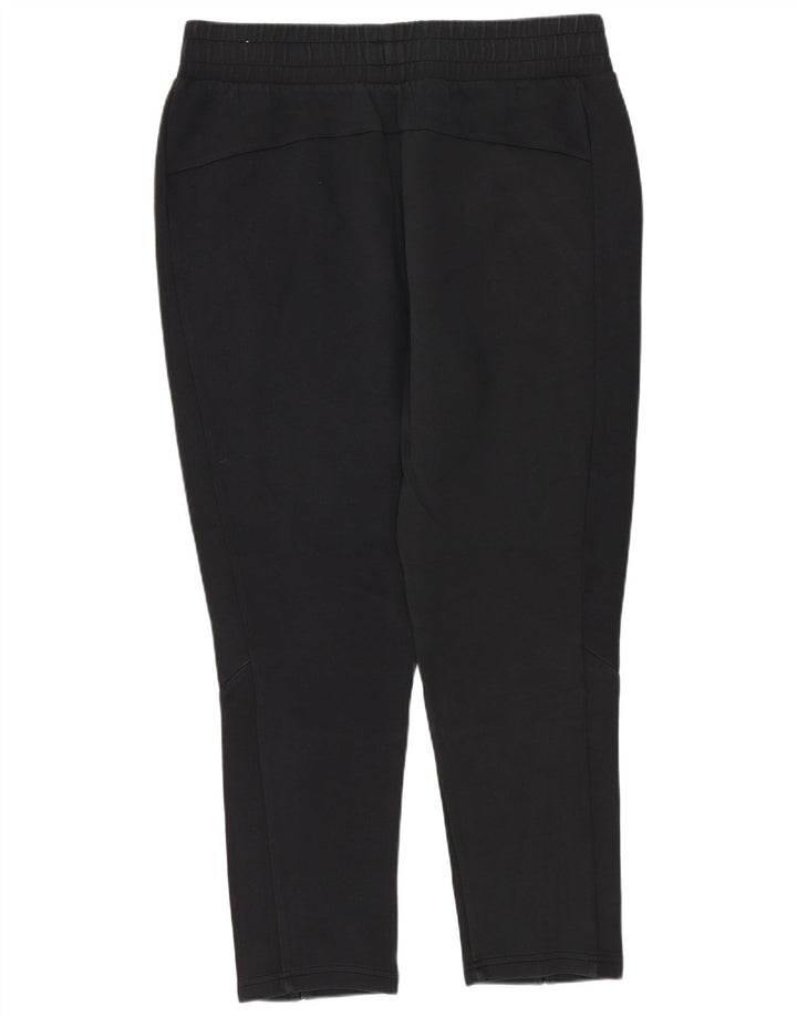 PUMA Pantalones de chándal para hombre, talla grande, algodón negro