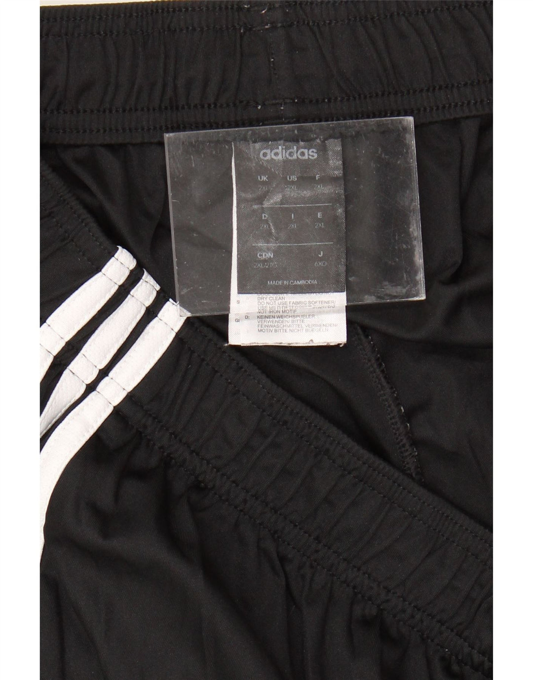 Pantalones cortos casuales ADIDAS para hombre 2XL Poliéster negro