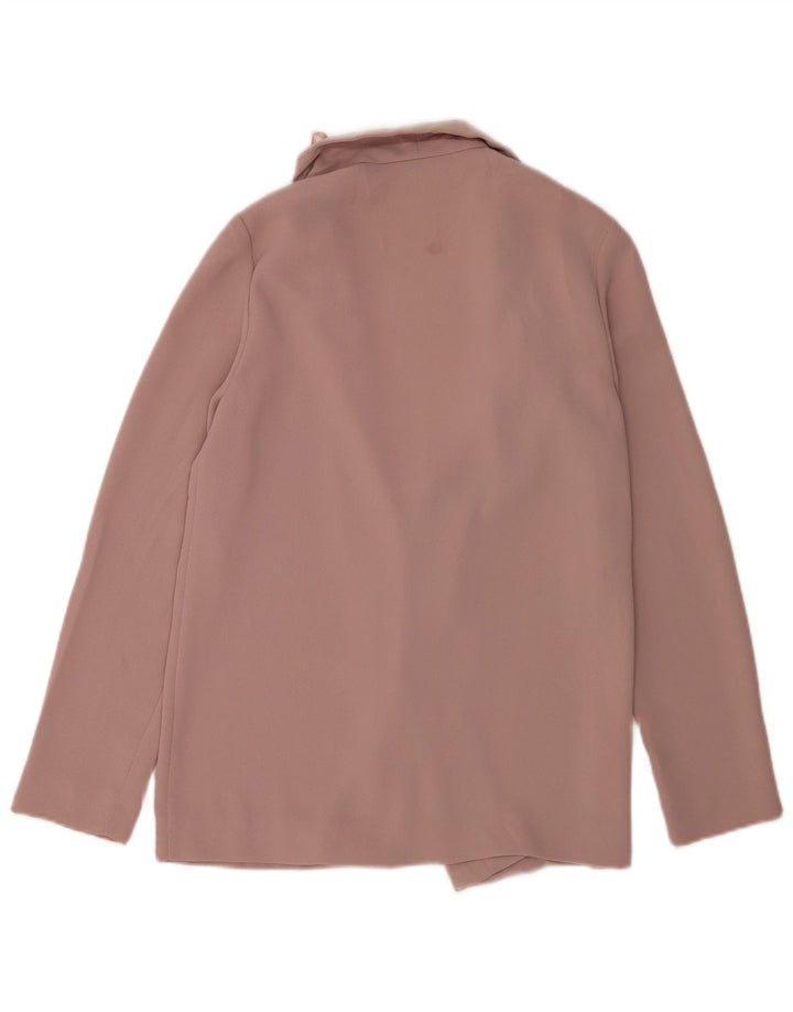 Topshop Chaqueta tipo blazer abierta para mujer UK 8 Small Poliéster rosa