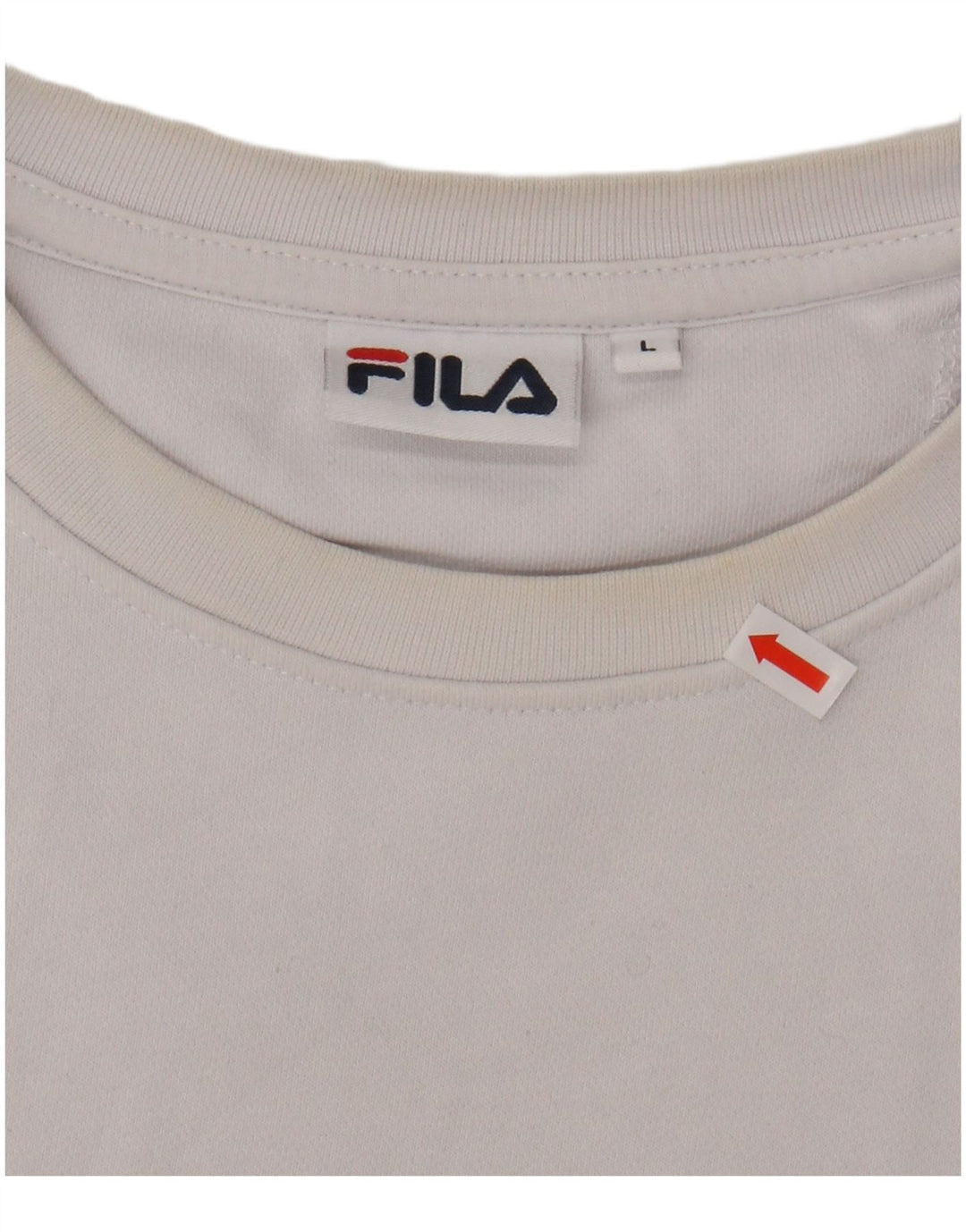 FILA Hombre Sudadera Gráfica Jersey Grande Negro Colorblock Algodón