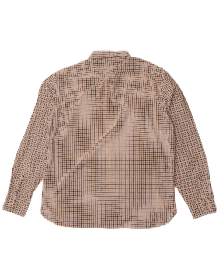 J. Crew Camisa de corte clásico para hombre XL Algodón a cuadros blancos