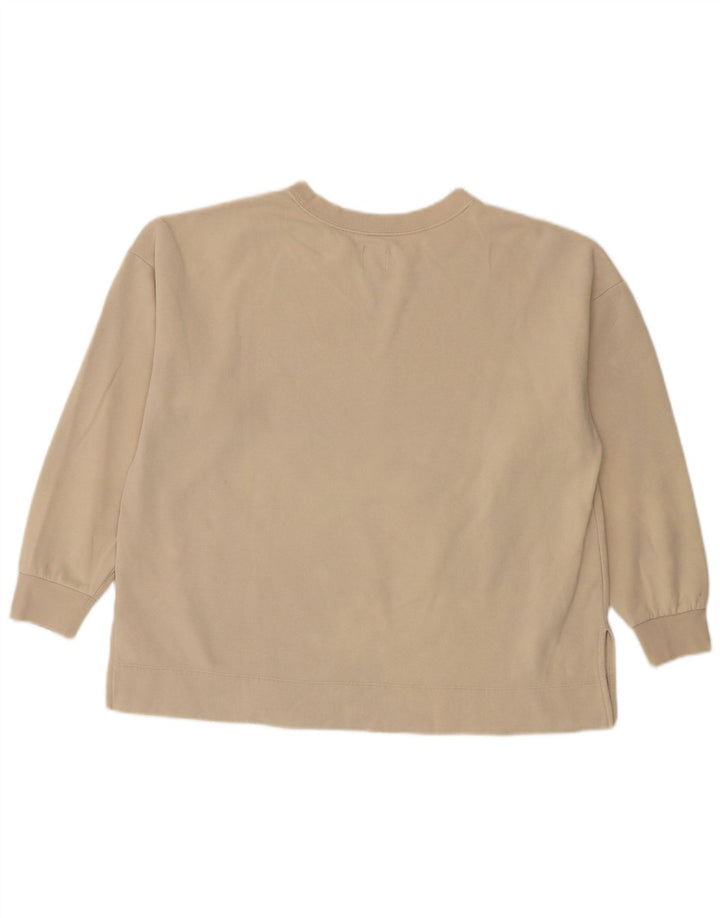 Gap - Sudadera extragrande para mujer, talla 10, algodón beige