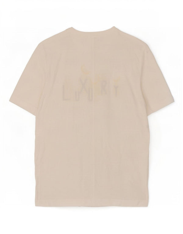 Di Bari Camiseta con gráfico extragrande para mujer EU 40 Medium White Linen