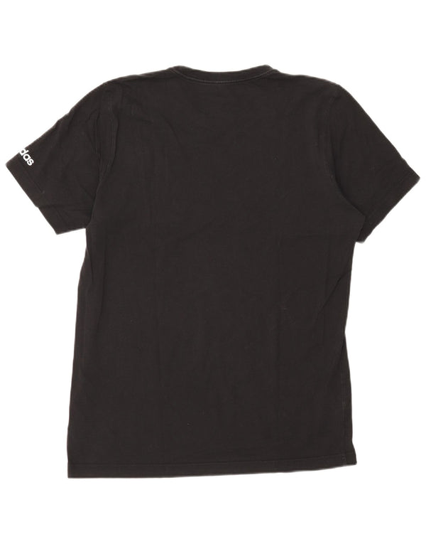 Adidas - Camiseta gráfica para hombre, talla mediana, algodón negro