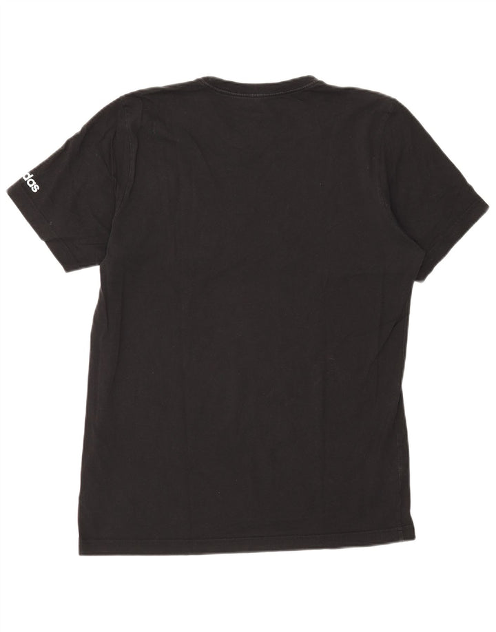 Adidas - Camiseta gráfica para hombre, talla mediana, algodón negro
