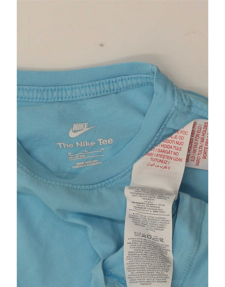 Nike Camiseta para niño Top 10-11 años Azul Medio Algodón