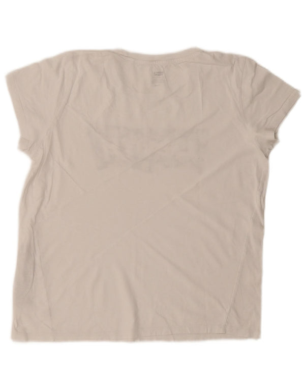 Levi's Camiseta gráfica para mujer Top UK 46 Large White Cotton
