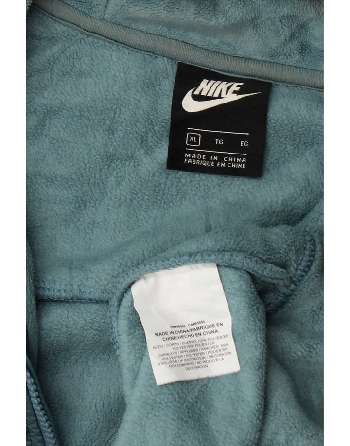 Nike Chaqueta polar con capucha para mujer ES 40 XL Poliéster azul
