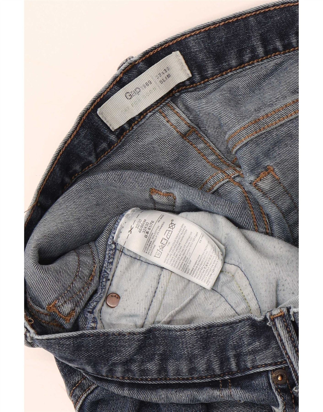 Vaqueros ajustados Gap para mujer W32 L30 Algodón azul