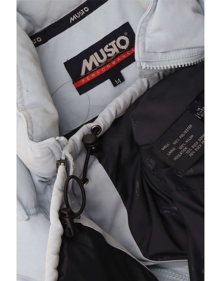 Musto Chaleco acolchado para mujer UK 44 Grande Poliéster azul