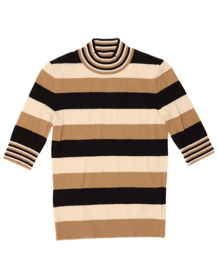 Hugo Boss Jersey con cuello alto para mujer, talla 10, multicolor
