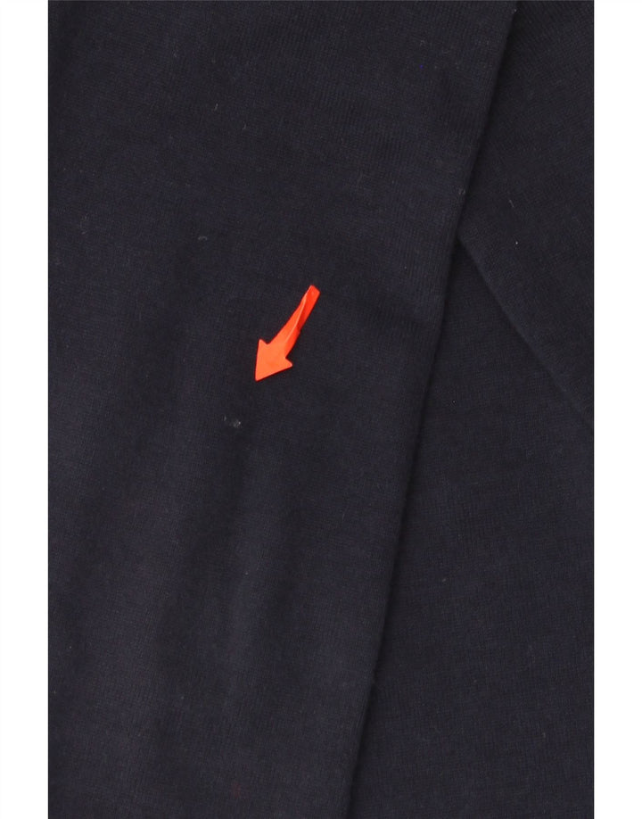 Tommy Hilfiger Jersey con cuello y cremallera para hombre de algodón azul marino mediano
