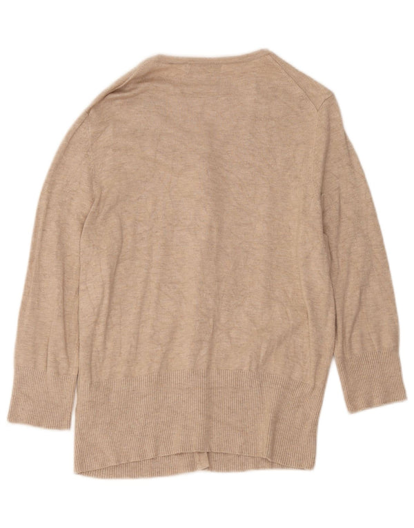 Marks & Spencer - Cárdigan de manga 3/4 para mujer, talla 40, color beige medio
