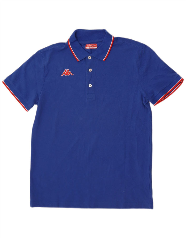 Kappa Polo Hombre Azul Grande
