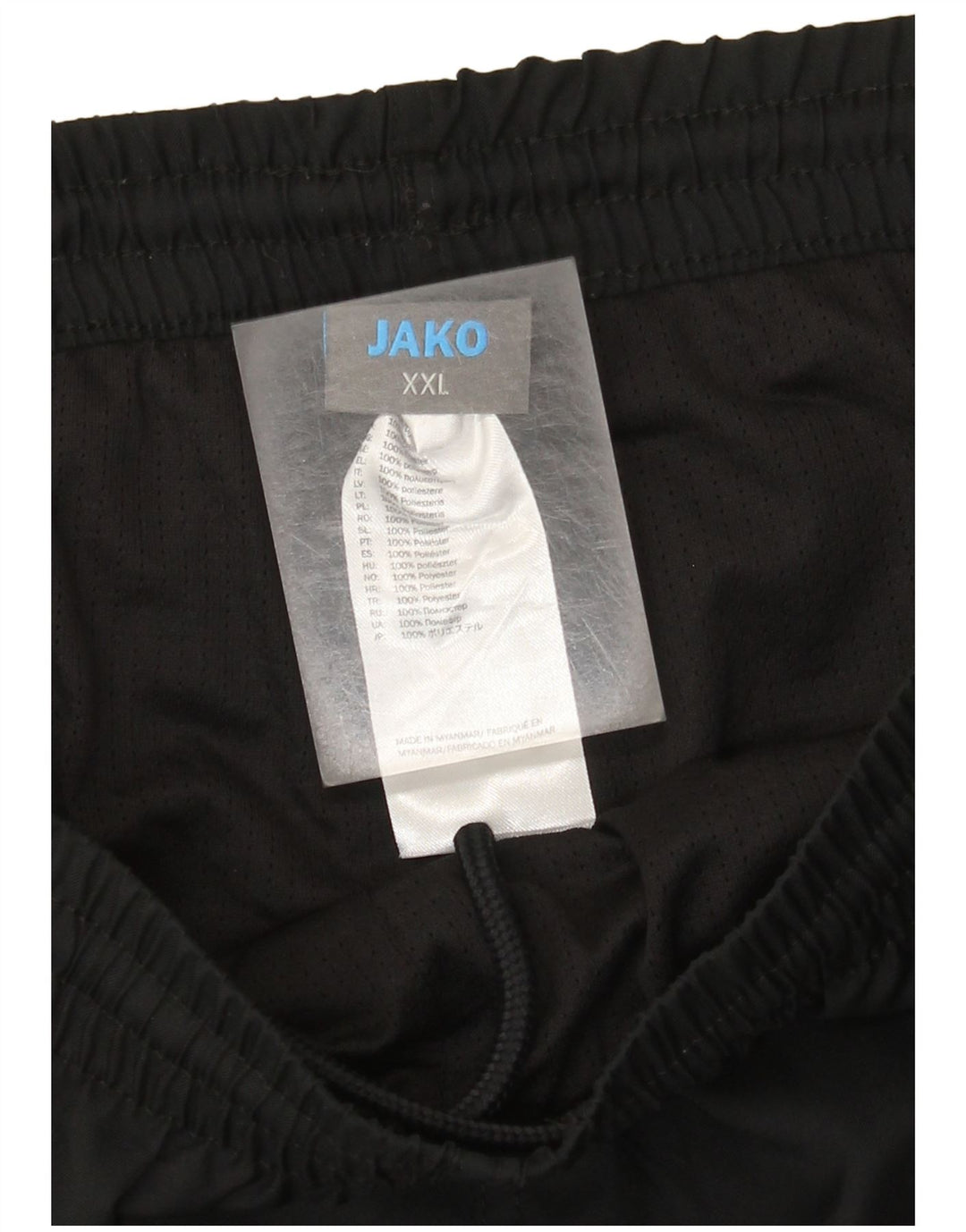Pantalones de chándal para hombre Jako 2XL W42 L32 Poliéster negro