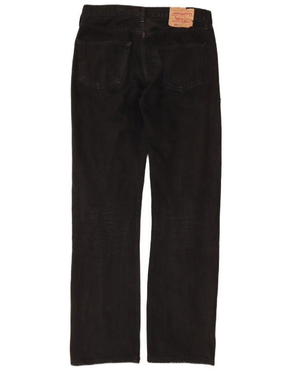 Levi's Jeans rectos 501 para hombre W32 L34 Algodón negro