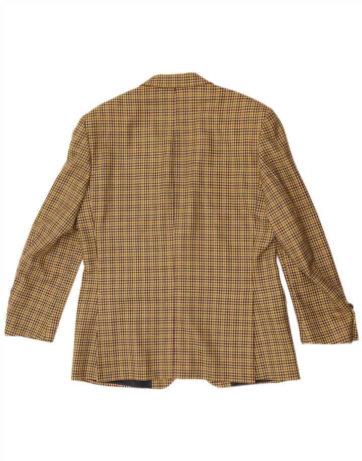 Caracciolo Chaqueta tipo blazer de 2 botones para hombre IT 52 XL Pata de gallo marrón