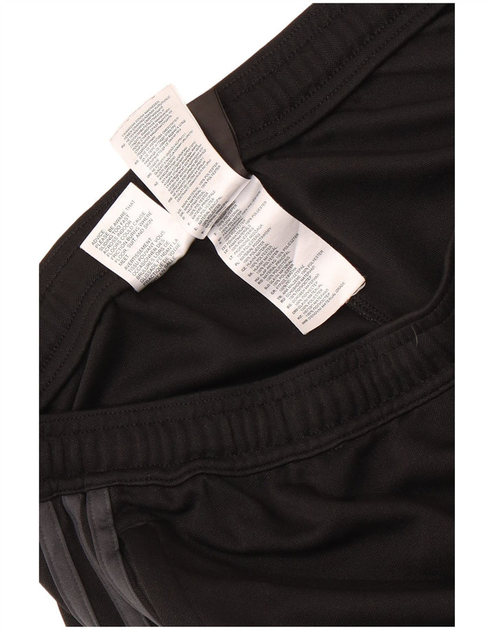 Adidas Hombre Climalite Pantalones De Chándal Grande Negro Colorblock Poliéster